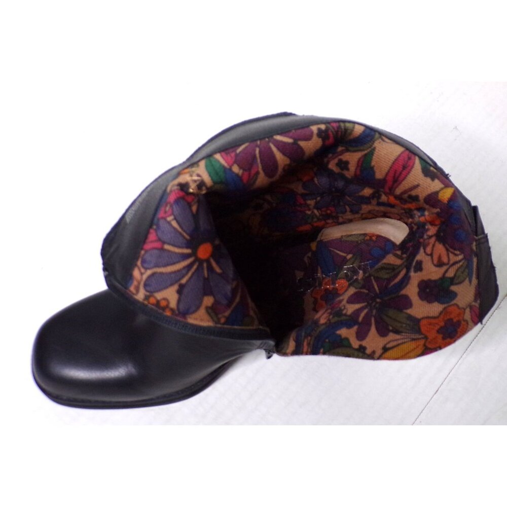 Korks Moergan Block Heel Side Zip Boot 9 Black - image 7